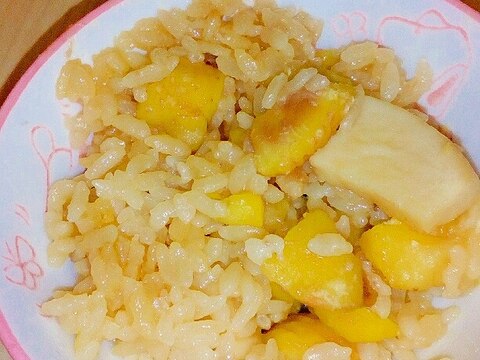 秋の味覚☆栗の炊き込みご飯